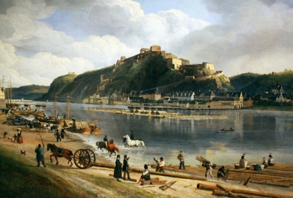 Johann Adolf Lasinsky, Koblenz-Ehrenbreitstein, 1828