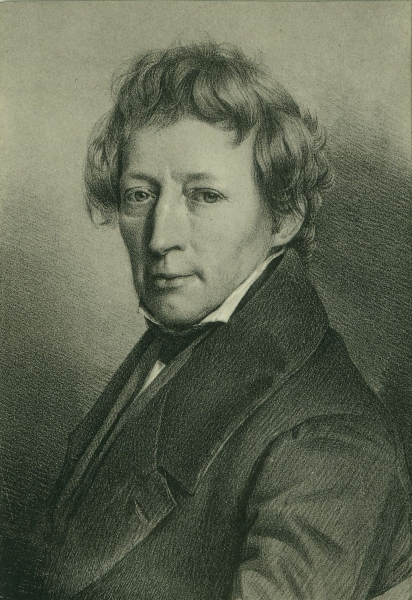 Friedrich Gottlieb Welcker, Stich von Adolf Hohneck (1812-1879), Original in der Sammlung Voit der SUB Göttingen, 1840