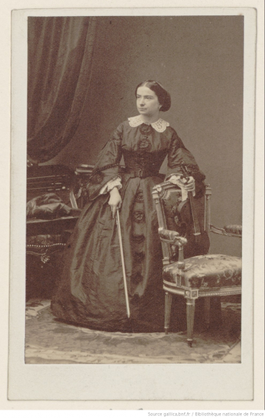 Die Violinistin Teresa Milanollo im Jahr 1860