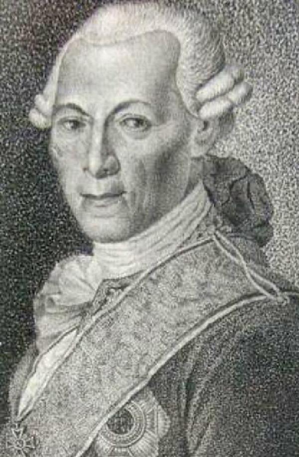 Franz Karl von Hompesch, Kupferstich von 1802