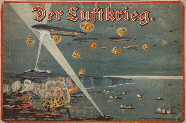 Brettspiel mit dem Thema Luftkrieg, J. W. Spears & Söhne, 1915