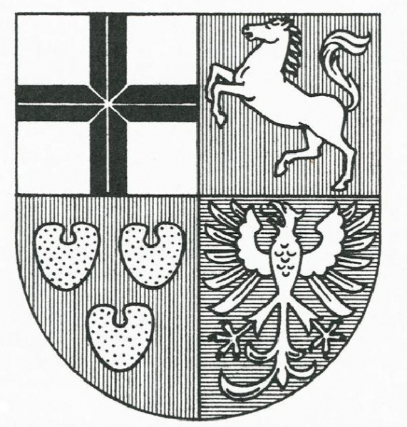 Wappen des Kurfürstentums Köln seit circa 1530, hier in der seit 1989 für das Erzbistum gebräuchlichen Form