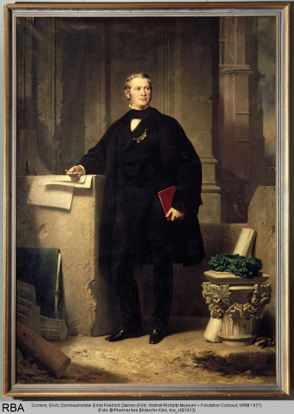 Dombaumeister Ernst Friedrich Zwirner, Gemälde von Erich Correns aus dem Jahr 1861