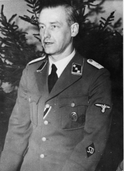 Fotografie von Albert Konrad Gemmeker, dem Kommandanten des Durchgangslagers Westerbork, vom 17. Februar 1967