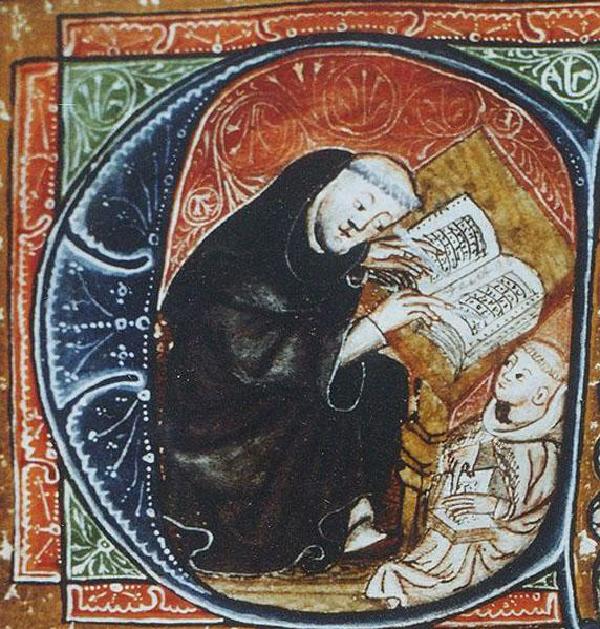Caesarius von Heisterbach als Novizenmeister im 'Dialogus miraculorum' (1219-1223), Düsseldorfer Codex