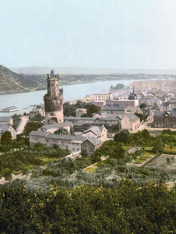 Blick auf Andernach um 1900
