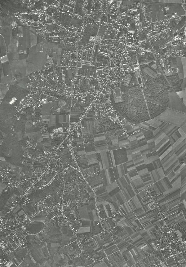 Luftbild von Brühl und Umgebung von 1968 im Verhältnis 1 : 10.000
